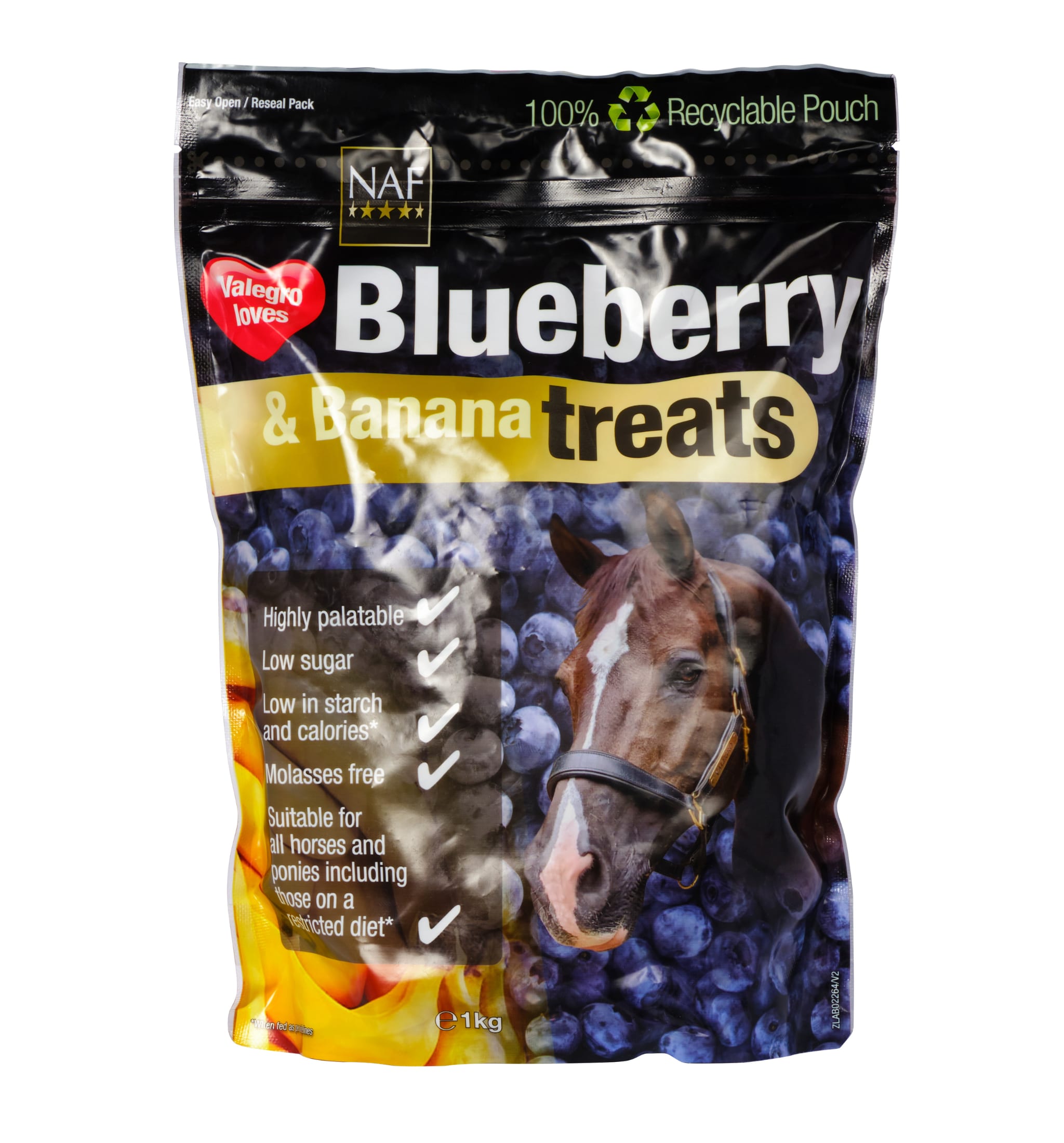 Hästgodis Blueberry & Banana - 1kg